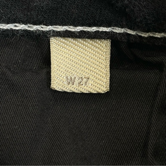 Burberry Brit Flare Black Jeans. Retro 70s Contrast Stitch. Tagged 27, Actual 24 - Picture 6 of 15